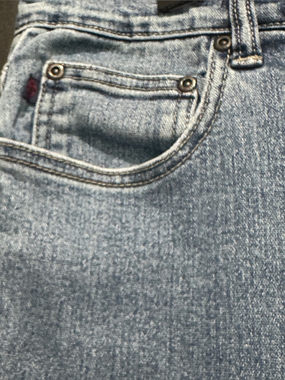 Vintage Z. Cavaricci Straight Leg Jeans Mid
High Rise Frayed Hem Blue Size 14 - Picture 3 of 7